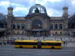 Dresden Der Dresdener Hauptbahnhof.