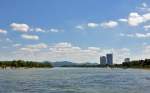 Blick von Bonn nach S�den Richtung Siebengebirge - 18.07.2010  ...
