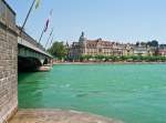 Konstanz: Rheinbr�cke (Konzilstr.), Seerhein und Seestrasse am sonnigen 03.07.2010  ...