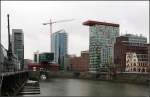 . Medienhafen D�sseldorf: Blick ...  Gisela, Matthias und Jonas Frey 23.03.2011