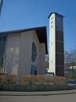 Freiburg-Littenweiler, die kath.St.Barbara-Kirche wurde ...  rainer ullrich 28.03.2011