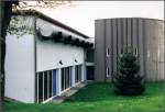 . Hochfeldhalle Pforzheim-Huchenfeld, R�ckseite. ...  Gisela, Matthias und Jonas Frey 08.04.2011