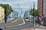 Auffahrt zur Kennedybr�cke Richtung ...  Rolf Reinhardt 01.07.2011
