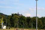 Blick vom Bahnhofsvorplatz in ...  Michael Edelmann 14.08.2011