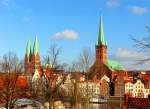 L�BECK, Innenstadt-Kirche und Aussichtsturm ...  Arno Br�gmann 01.02.2012
