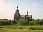 Stralsund Blick �ber den Frankenteich auf St.Marien