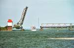 deutschland Br�cke �ber die Schlei bei Lindaunis (Juni 1999)