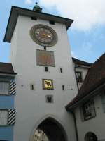 Laufen Obertor von der Vorstadt her.