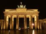 historische Architektur und Bauwerke Brandenburgertor am 29.Oktober 2007