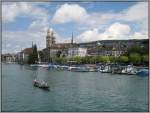 zurich Z�rich am 22.07.2007 - Blick auf die Limmat.