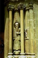 neuenburg--neuchatel Detail von der Kollegiatskirche (Mai 1993)