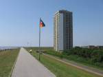 Busum B�sum, Hochhaus am Deich, Sommer 2006