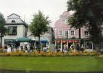 Rostock Rostock-Warnem�nde, Giebelh�user am alten Strom, Sommer 2003