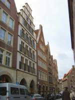 Munster M�nster im Dezember 2007, Giebelh�user in der Altstadt
