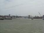 New York Blick auf die Brooklyn Bridge. Aufgenommen am 08.04.08