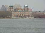 New York Blick auf Ellis Island am 08.04.08