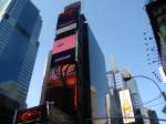 New York Blick auf dem Times Square/Broadway/ Seventh Avenue. Aufgenommen am 08.04.08