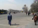 Ein Traffic Assistent (in blau, links) sorgt daf�r, dass die ...