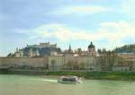 salzburg Salzburg vom Makartsteg aus mit Blick zur Festung und Dom. 6/08