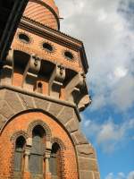 historische Architektur und Bauwerke BERLIN, Detail Turmbauwerk der Oberbaumbr�cke, 2007