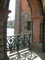 historische Architektur und Bauwerke Durchblick zur Spree von der Oberbaumbr�cke, 2007