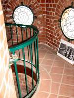 historische Architektur und Bauwerke Oberbaumbr�cke, in einen der beiden T�rme am Tag des offenen Denk,als 2007