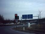 Autobahnen Autobahnauffahrt auf die A49 am DEZ-Einkaufszentrum in Kassel