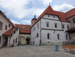 Strakonice, Burghof der Johanniterburg, erbaut im 15.