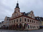 Vrchlabi / Hohenelbe, Renaissance Rathaus von 1591, barocker Umbau von 1732 bis 1737 (29.09.2019)