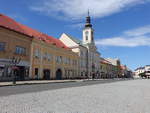 Rokycany / Rokitzan, Rathaus am Hauptplatz Masarykovo Namesti (06.07.2019)