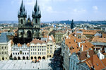Blick vom Altstdte Rathaus auf Staroměstsk nměst  in Prag.