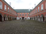 Kamenice nad Lipou, Innenhof des Renaissance Schloss, wurde von 1839 bis 1842 dem klassizistischen Zeitgeschmack angepasst (28.05.2019)