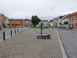 Uhersky Ostroh / Ungarisch Ostrau, Gebude am Hauptplatz Namesti St.