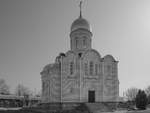 Ein Kirchenneubau auf altem Fundament in einem kleinen Ort in der Ukraine.