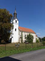 Beregsurany, Reformierte Kirche, erbaut von 1335 bis 1353 (07.09.2018)