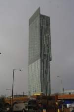 Manchester, Beetham Tower, 168 Meter hoch, hchstes Gebude auerhalb von London in England (07.12.2011)