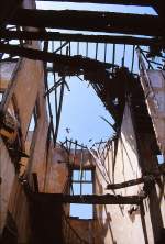 Durch den 1974-Krieg zerstrtes Haus in Nicosia.