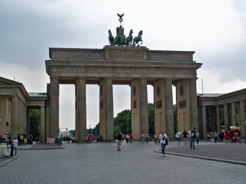 Weltberhmt: Das Brandenburger Tor in Berlin.