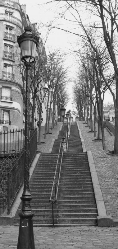Willst du von Paris was sehen musst du viele Treppen gehen...
(21.01.2008)