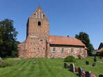 Holtorf, evangelische Kirche, sptgotischer Backsteinbau, erbaut im 14.