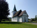 Elbrinxen, evangelische Kirche, Saalkirche mit eingezogenem Rechteckchor, erbaut im 12.