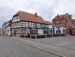 Tangermnde, Fachwerkhuser am Marktplatz (09.07.2025)