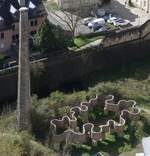 Der Schornstein F�ngerl�k im Pfaffenthal ist der einzige �berrest des Wasserwerkes das bis 1940 von hier mit einer Pumpstation angetrieben von einer Dampfmaschine das Wasser zum