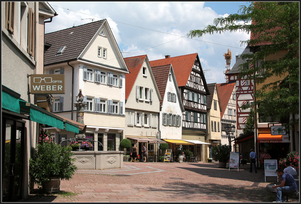 . Altstadt Bietigheim - Huserzeile an der Hauptstrae. 04.06.2011 (Matthias)