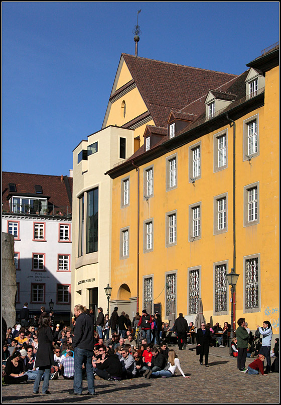 . Augustinerplatz mit Augustinermuseum in Freiburg. 20.03.2011 (Matthias)