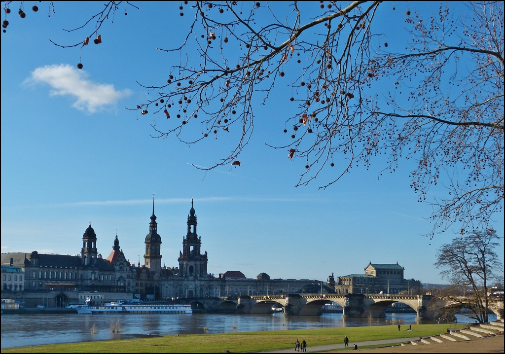 . Dresden - Winterlicher Spaziergang an der Elbe. 28.12.2012 (Jeanny)