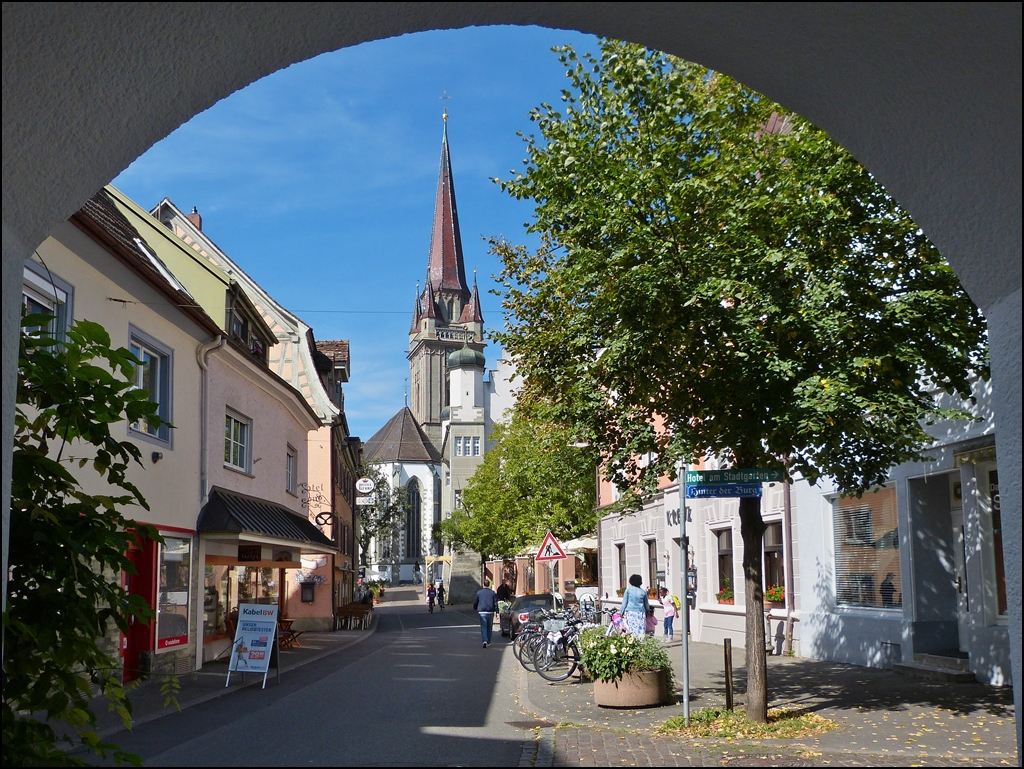 . Radolfzell am Bodensee - Durchblick auf das Mnster Unserer Lieben Frau. 17.09.2012 (Jeanny)