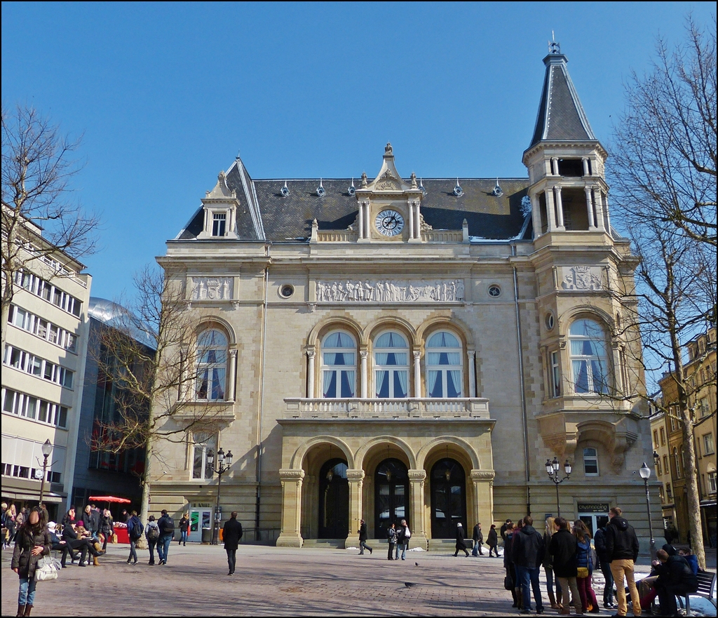 . Stadt Luxemburg - Der Cercle municipal auf der Place d'Armes. 15.03.2013 (Jeanny)