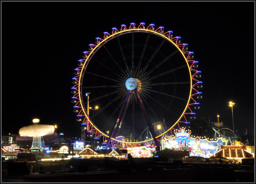 . Volksfestimpressionen - Riesenrad stehend - Cannstatter Wasen, 03.11.2011 (Jonas)