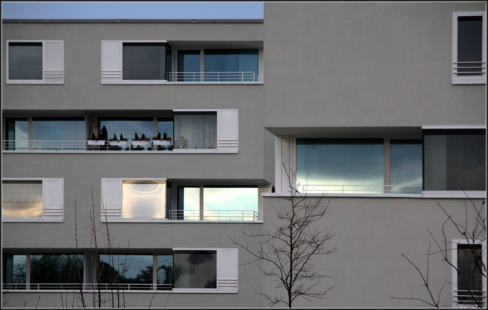 . Wohnstift Augustinum Stuttgart-Killesberg, Detailansicht Fassade. 27.02.2011 (Matthias)